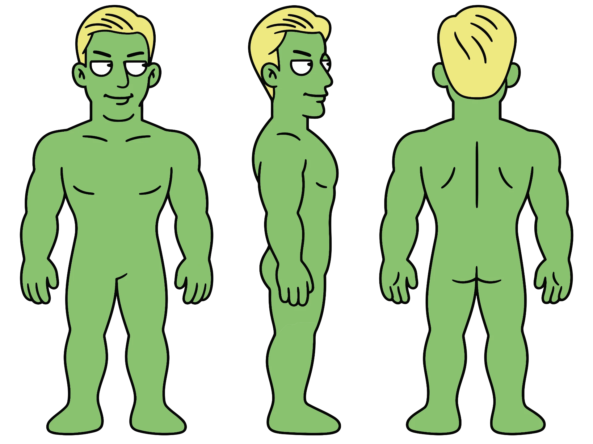 Green Alien Man