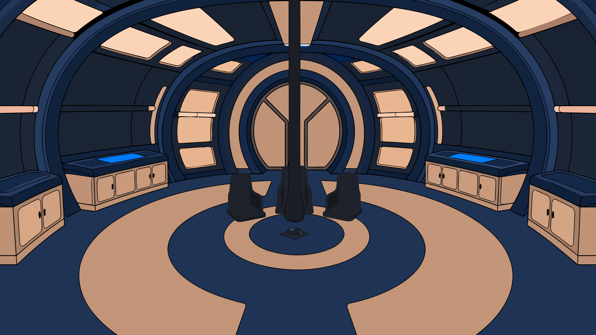 UFO Interior: Facing Door